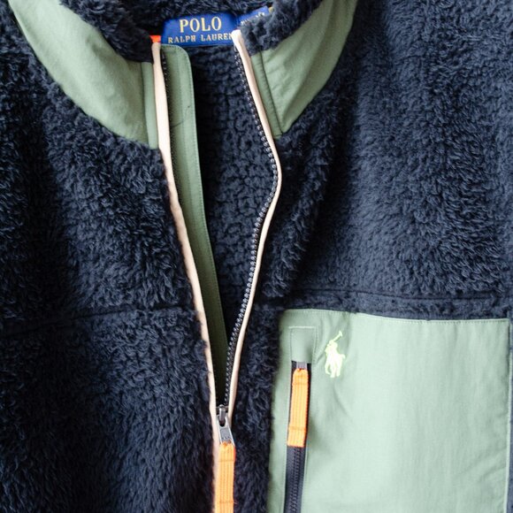 Polo Ralph Lauren Neon Pocket Fleece Jacket 2X - Picture 1 of 3